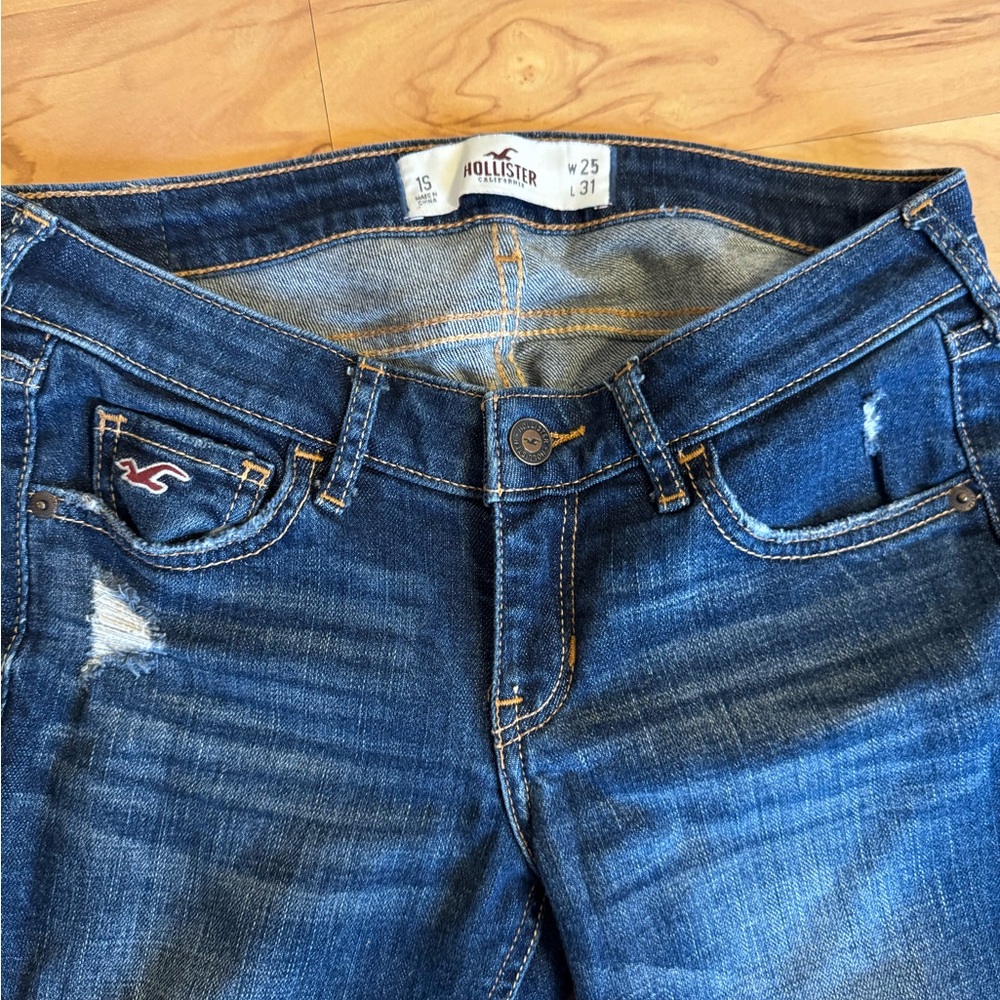 Hollister Petite Women's Blue and Black Skinny Jeans-3 pairs - Picture 3 of 8
